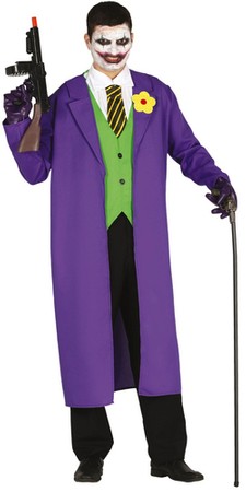 Strój Kostium Joker Zabójca Gangster Halloween M