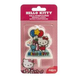 Świeczka na tort Urodziny HELLO KITTY 2D