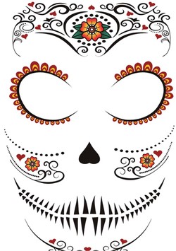 Tatuaż Zmywalny na Twarz CATRINA MUERTOS