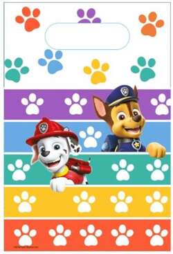 Torebki Prezentowe Paw PSI PATROL Urodziny 8szt.