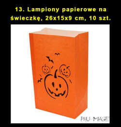 Zestaw duży dekoracji na halloween, 1 kpl.