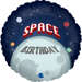 Balon Birthday Space 18'' Happy Astronaut , 1 szt.