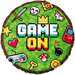 Balon Foliowy GAME ON Gra Pixele Urodziny 45cm