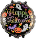 Balon Foliowy HAPPY HALLOWEEN Duszki Dynia 45cm