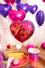 Balon Foliowy Serce LOVE Walentynki Wesele 45cm