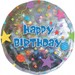 Balon foliowy 18" "Happy Birthday", 1 szt.
