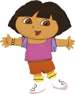 Balon foliowy 25x32” Dora The Explorer, 1 szt.