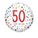 Balon foliowy Confetti 50 urodziny 1 szt.