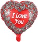 Balon foliowy Serce I Love you, 18cali 1szt.