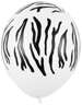 Balony 30 cm, Zebra, Pastel Pure White, 1 szt.