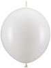 Balony z łącznikiem, 28cm, Pastel Pure White 20szt