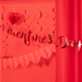 Baner Valentines Day Czerwony WALENTYNKI 140cm