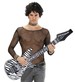 Dmuchany Gitara Gwiazdy Rock Disco Lata 80 105cm