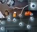 Girlanda Diodami LED Świecąca OCZY Halloween 130cm