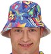 Kapelusz Czapka Bucket Hat z Nadrukiem Lata 80 90