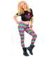 Spodnie LEGGINSY Kolorowe Neon Disco Lata 90 S/M