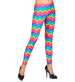 Spodnie LEGGINSY Kolorowe Neon Disco Lata 90 S/M