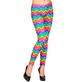 Spodnie LEGGINSY Kolorowe Neon Disco Lata 90 S/M