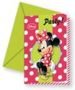 Zaproszenia "Minnie Fashion" , 6 szt.